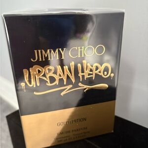 Jimmy Choo Urban Hero Men’s Cologne Black and Gold Box NIB